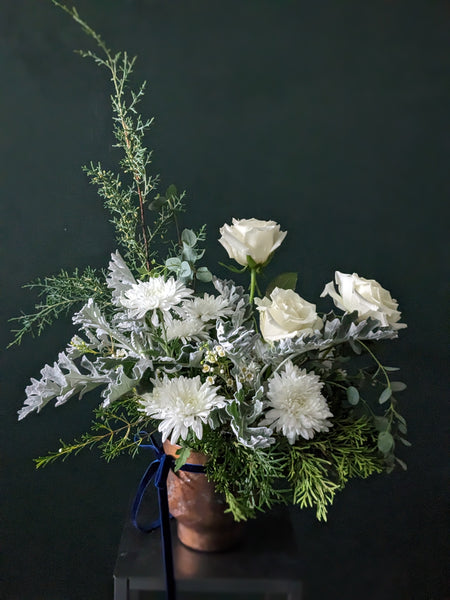Dazzling Winter Wonderland Flower Arrangement - Terrafolia Flowers